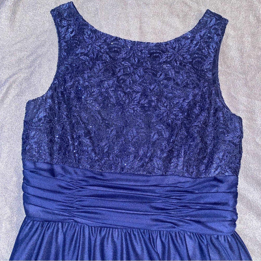 Floor length Dark Blue JH Evenings Dress